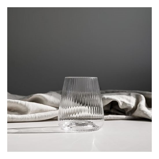 Melted Crystal Stemless Glass- Set of 4