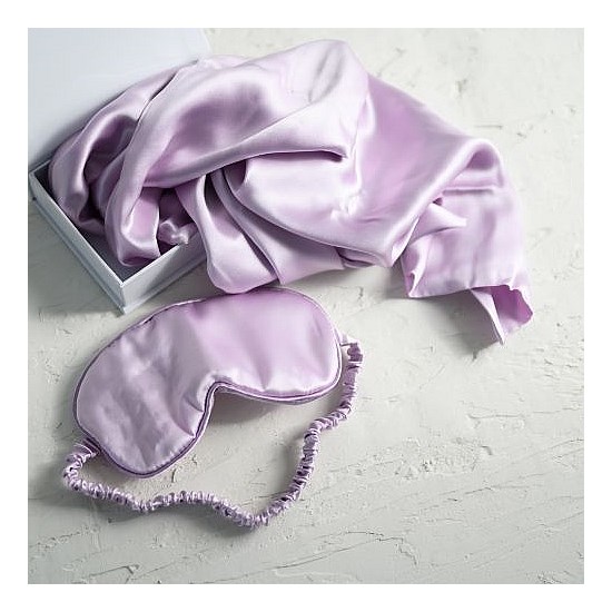 100% Pure Silk Gift Set- Light Lilac