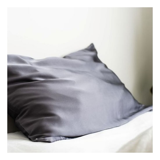 100% Pure Silk Pillowcase Pair - Charcoal