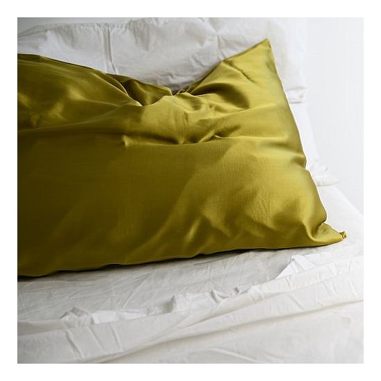 100% Pure Silk Pillowcase - Khaki