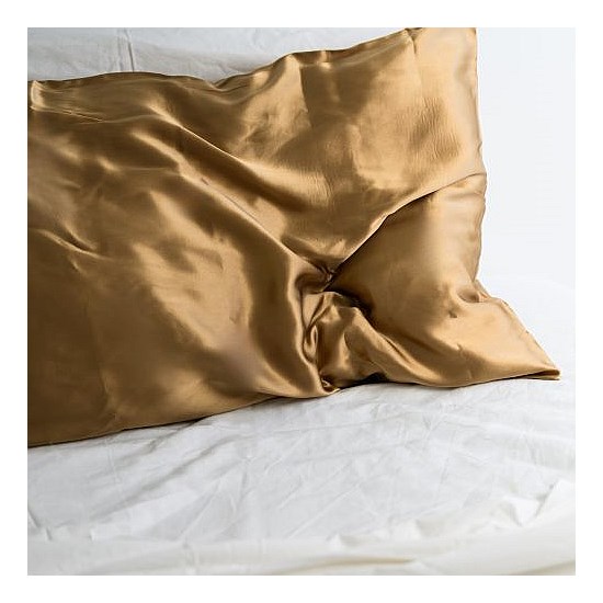 100% Pure Silk Pillowcase - Mocha