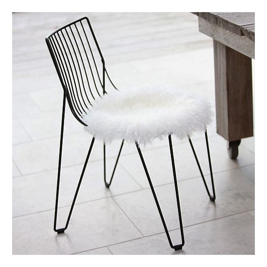 Tibetan Lambskin Seat Warmer- Ivory
