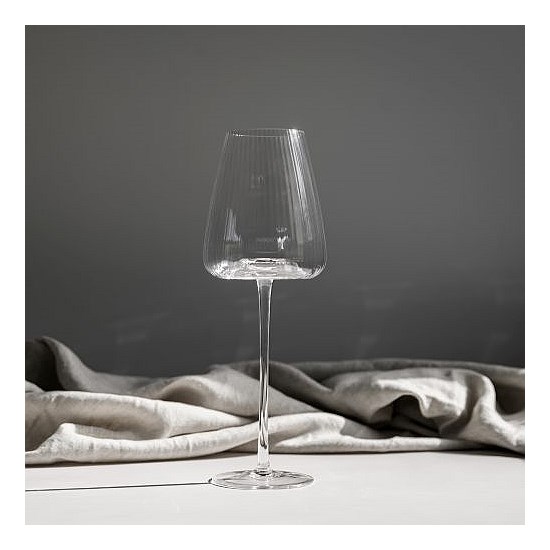 Melted Crystal White Wine Glass- Set of 4