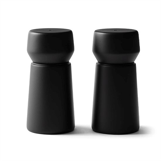 Amsterdam Salt & Pepper Mill - 2 Piece Set - Black Beech