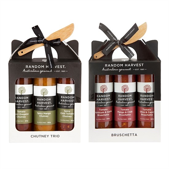 Chutney Trio Gift Pack & Bruschetta - Triple Carry Case Bundle Chutney Trio Gift Pack & Bruschetta - Triple Carry Case Bundle
