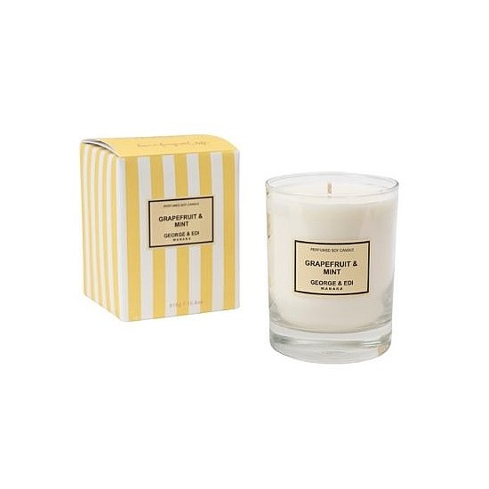 Perfumed Soy Candle - Large - Grapefruit & Mint Perfumed Soy Candle - Large - Grapefruit & Mint