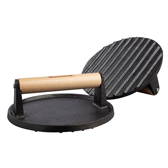 Tramontina Enammelled Cast Iron Round Grill Press (17cm)