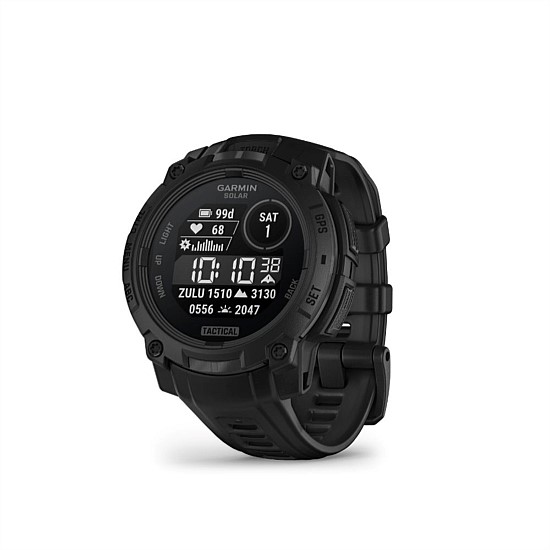 Garmin Instinct 3 45 mm Solar Tactical Edition (Black with black silicone band)