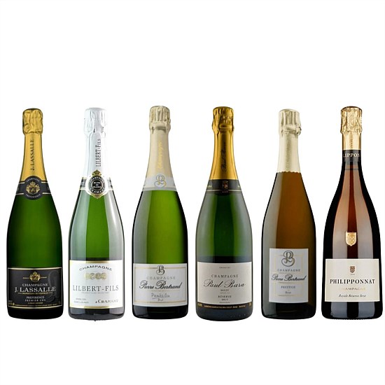 Grower Champagne Mixed Six Bottle Case Grower Champagne Mixed Six Bottle Case