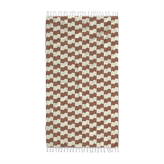 Checker Driftweave Turkish Towel