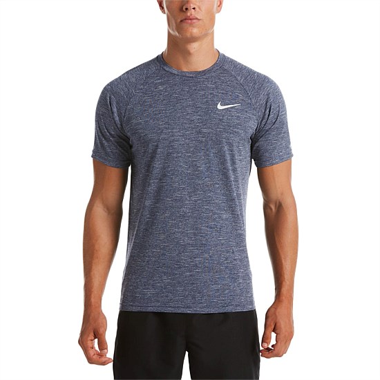 Swim Men's Heather Short Sleeve Hydroguard Top