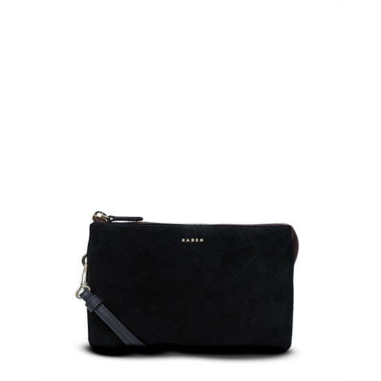 Tilly Crossbody Black Suede