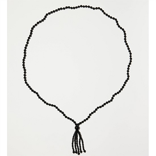 Noir Tassel Necklace