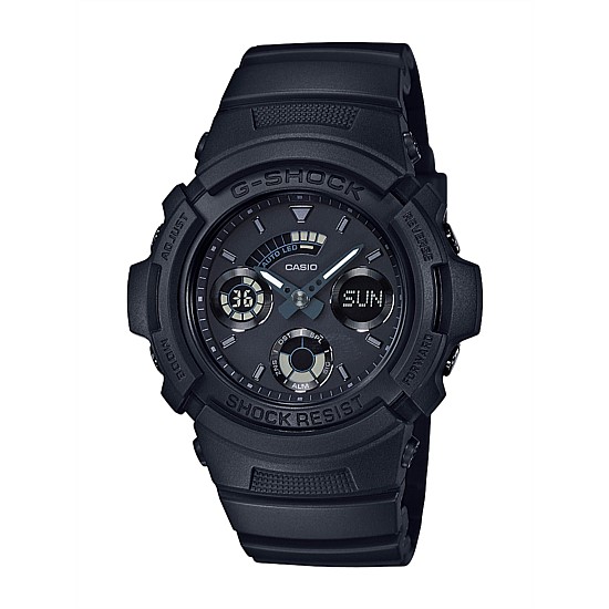 G Shock Blacked Out Analogue Watch