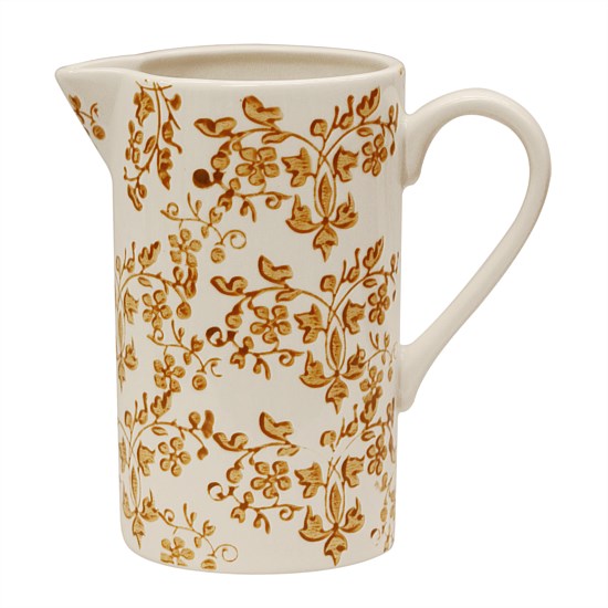 Florentine Ochre Handpainted Jug