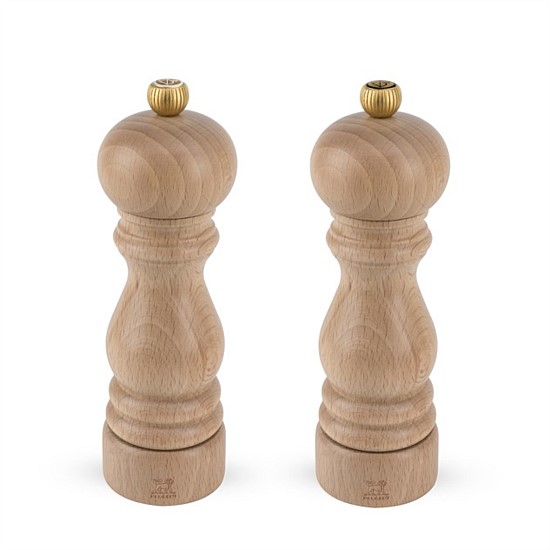 Wooden Pepper & Salt Grinders Set