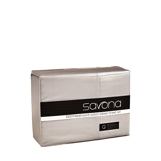Savona 1000 Thread Count Sheet Set White