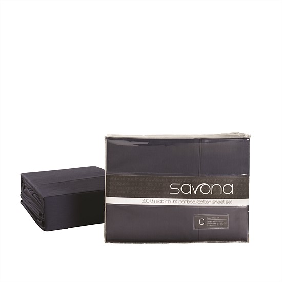 Savona 500 Thread Count Sheet Set White Lifestyle