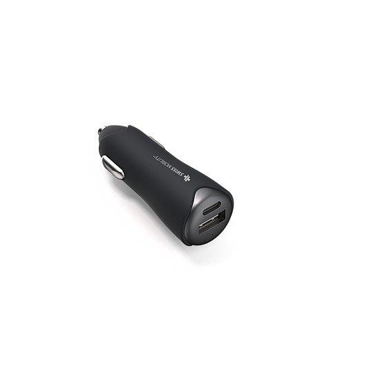 Type C 3.4A + Smart 2.4A Dual Port Car Charger