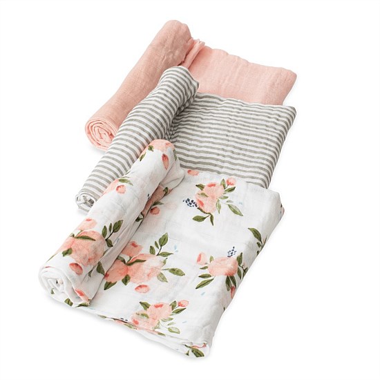 3pk Cotton Muslin Swaddle