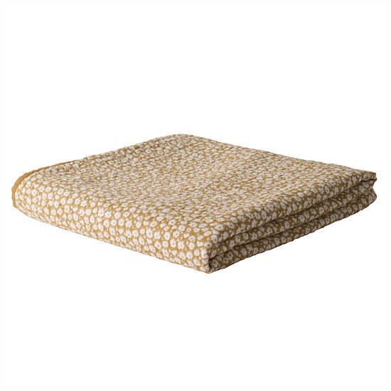 Forget Me Not Organic Cotton Muslin Cot Blanket
