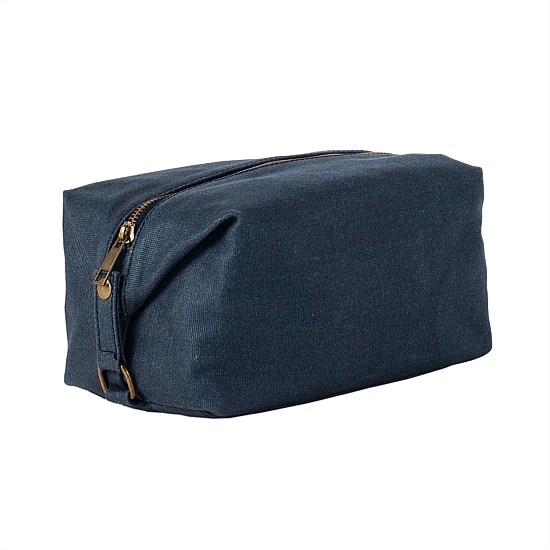 Cadet Waxed Canvas Wash Bag