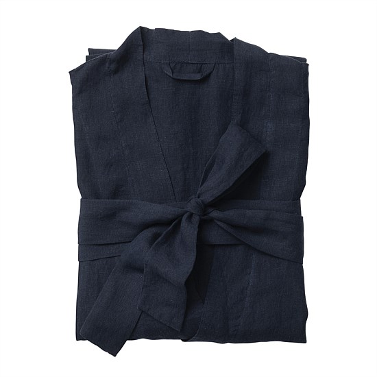 Bella Women's Linen Dressing Gown