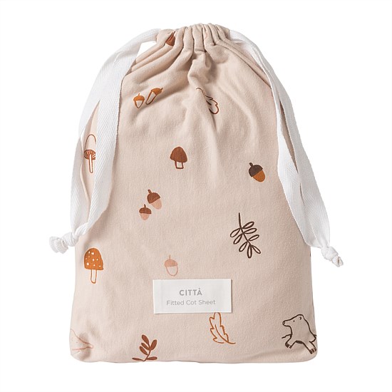Woodland Organic Cotton Fitted Cot Sheet