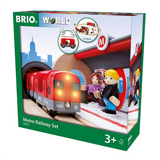 Metro Railway Set, 20 Pieces