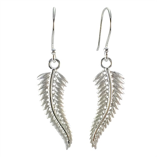 Silver Fern Earrings
