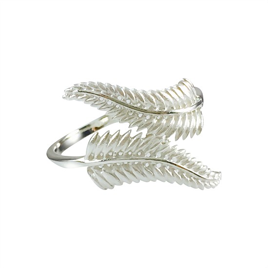 Silver Fern Wrap Ring