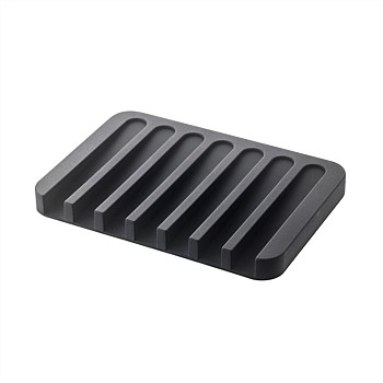 Flow Silicone Soap Tray Black