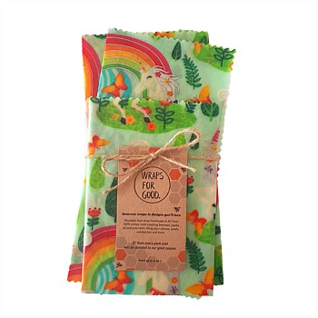 Beeswax Reusable Food Wraps 3 Pack - Magicland