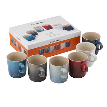 Stoneware Mugs 350ml - Set of 6