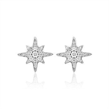 Starburst Stud Sterling Silver