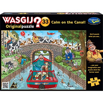Original 33 1000 Piece Jigsaw Puzzle Calm on the Canal