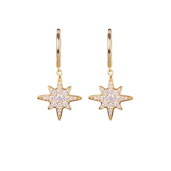 Starburst Huggie Gold Plate