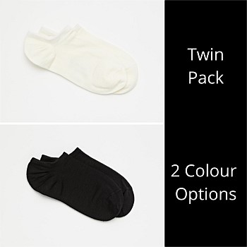 Woman Merino Wool Sneaker Socks - Duo Pack