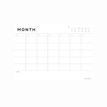 A2 Month Planner