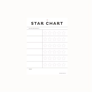 A4 Star Chart