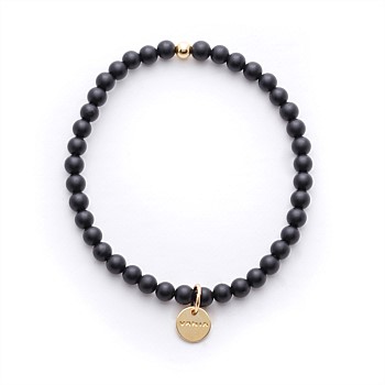 Amuleto Bracelet Onyx 4mm