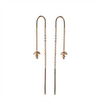 Mushroom Thread Earrings