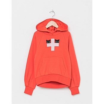Hoodie Hot Coral Cats