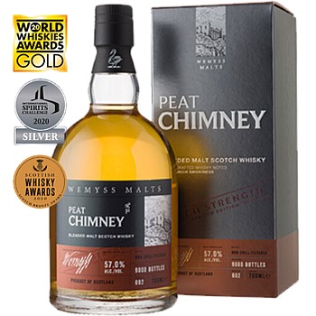 Peat Chimney Batch Strength Whisky 57%