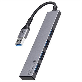 Long-Life USB-A to 4 Port USB 3.0 Slim Hub