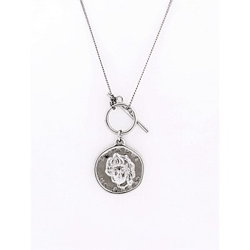 Roma T-bar Silver Pendant