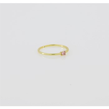 Zita Rose Quartz Gold Stacker Ring