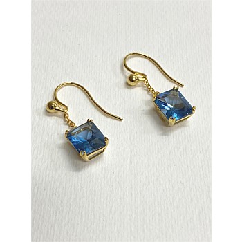 Skyfall Topaz gold plated drops