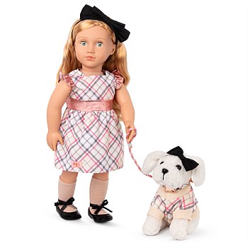 18" Doll w/ Pet Dog - Callista