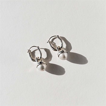Jewel Earrings, Silver
